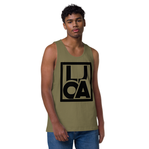 (L.O.J.A) Black new logo Men’s Premium Tank Top
