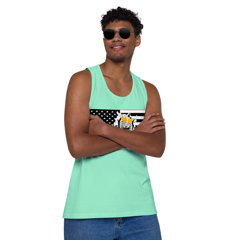 Lion Of Judah Flag Design Men’s premium tank top