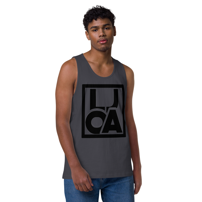 Lion Of Judah Apparel Black new logo Men’s Premium Tank Top