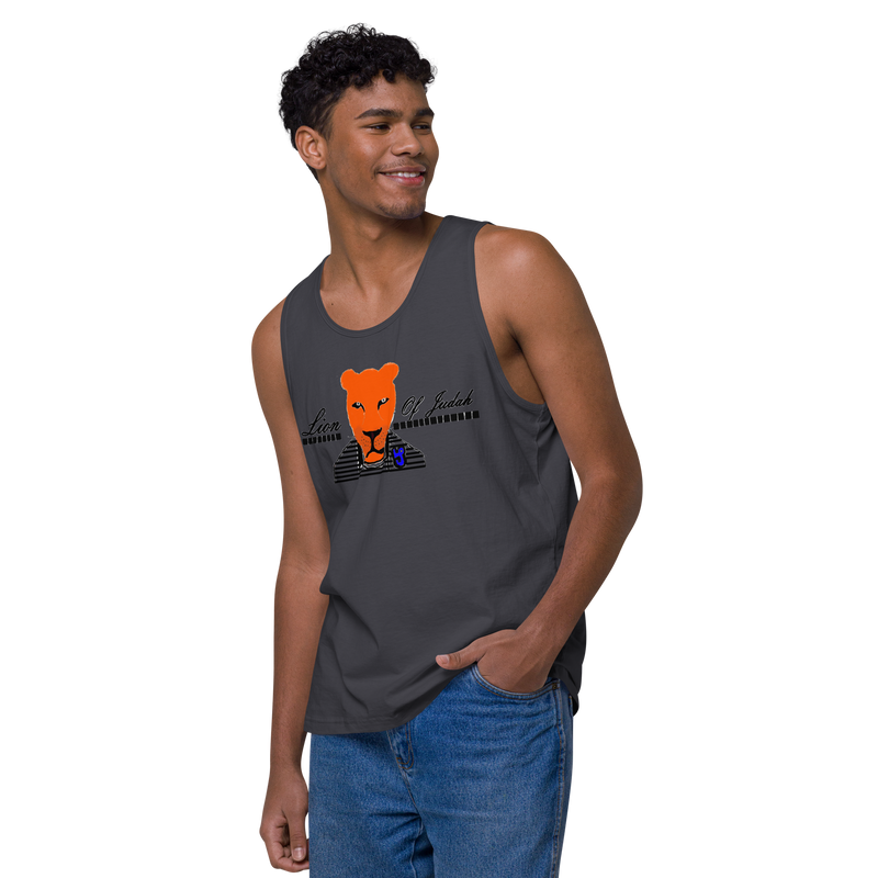 Lion Of Judah Men’s premium tank top