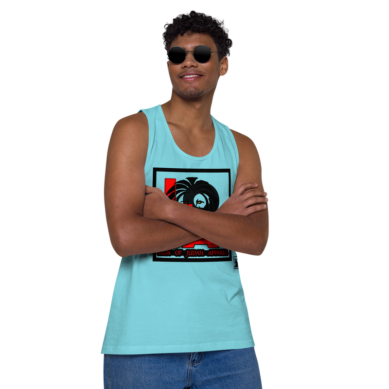 Lion Of Judah (L.O.J.A) Design Men’s Premium Tank Top
