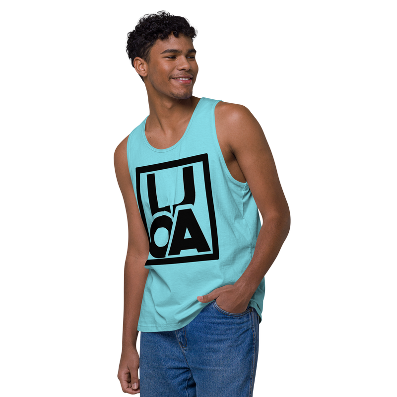 Lion Of Judah Apparel Black new logo Men’s Premium Tank Top