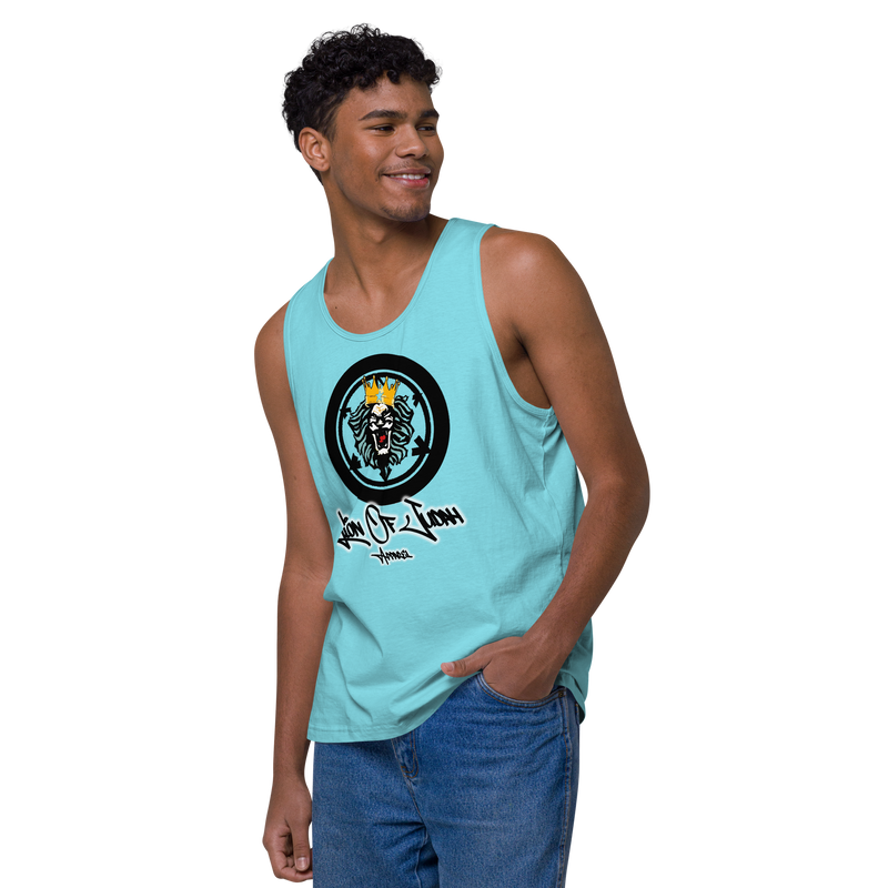 Lion Of Judah Apparel Lion Design Men’s Premium Tank Top