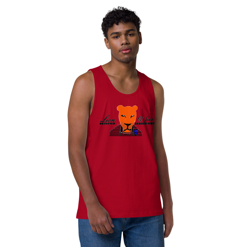 Lion Of Judah Men’s premium tank top