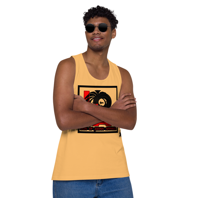 Lion Of Judah (L.O.J.A) Design Men’s Premium Tank Top