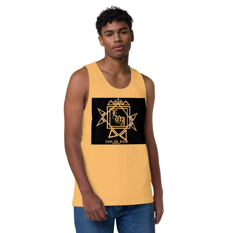Lion Of Judah Design Men’s premium tank top