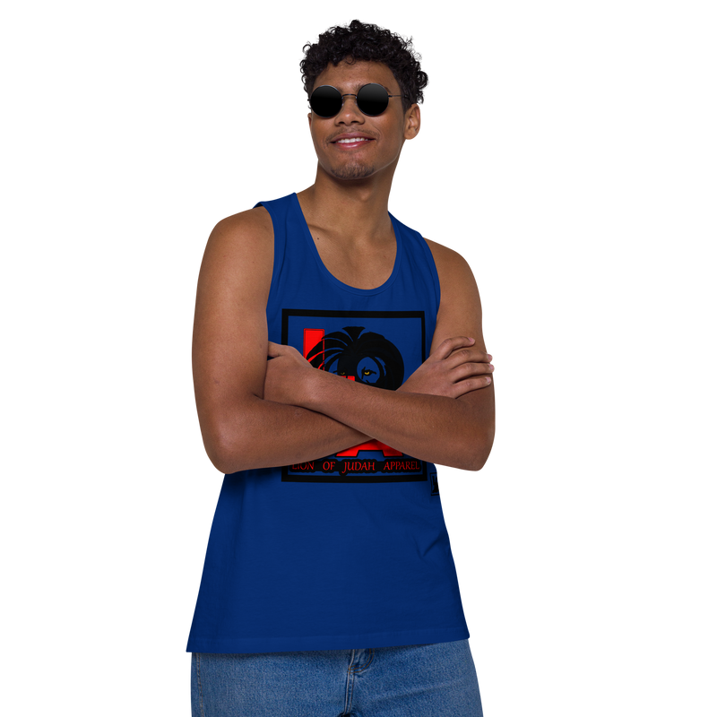 Lion Of Judah (L.O.J.A) Design Men’s Premium Tank Top