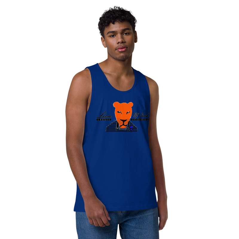 Lion Of Judah Men’s premium tank top