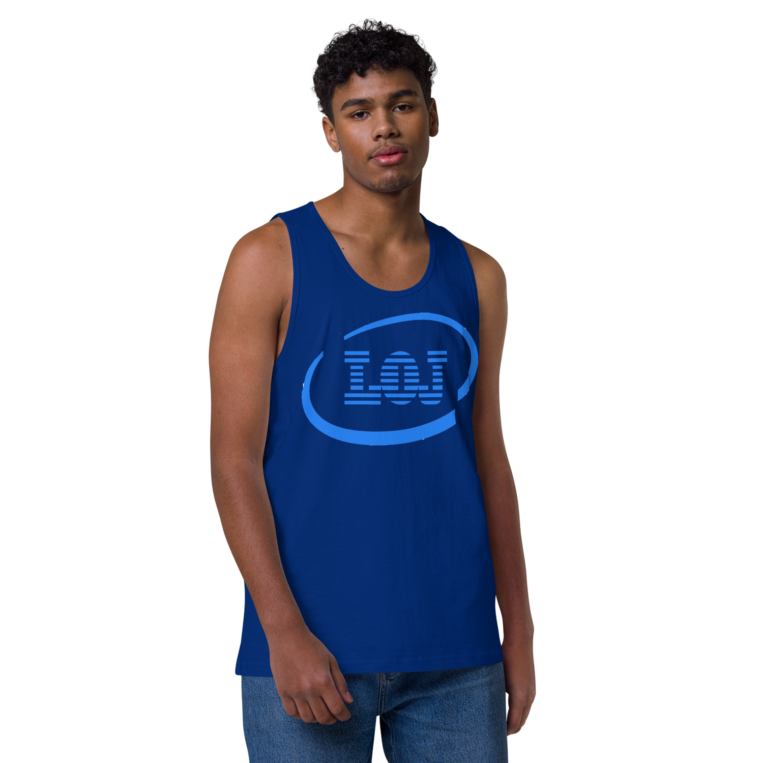 Lion Of Judah Spinoff of IBM Design Men’s premium tank top