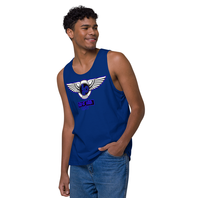 Lion Of Judah Blue Design logo Men’s premium tank top