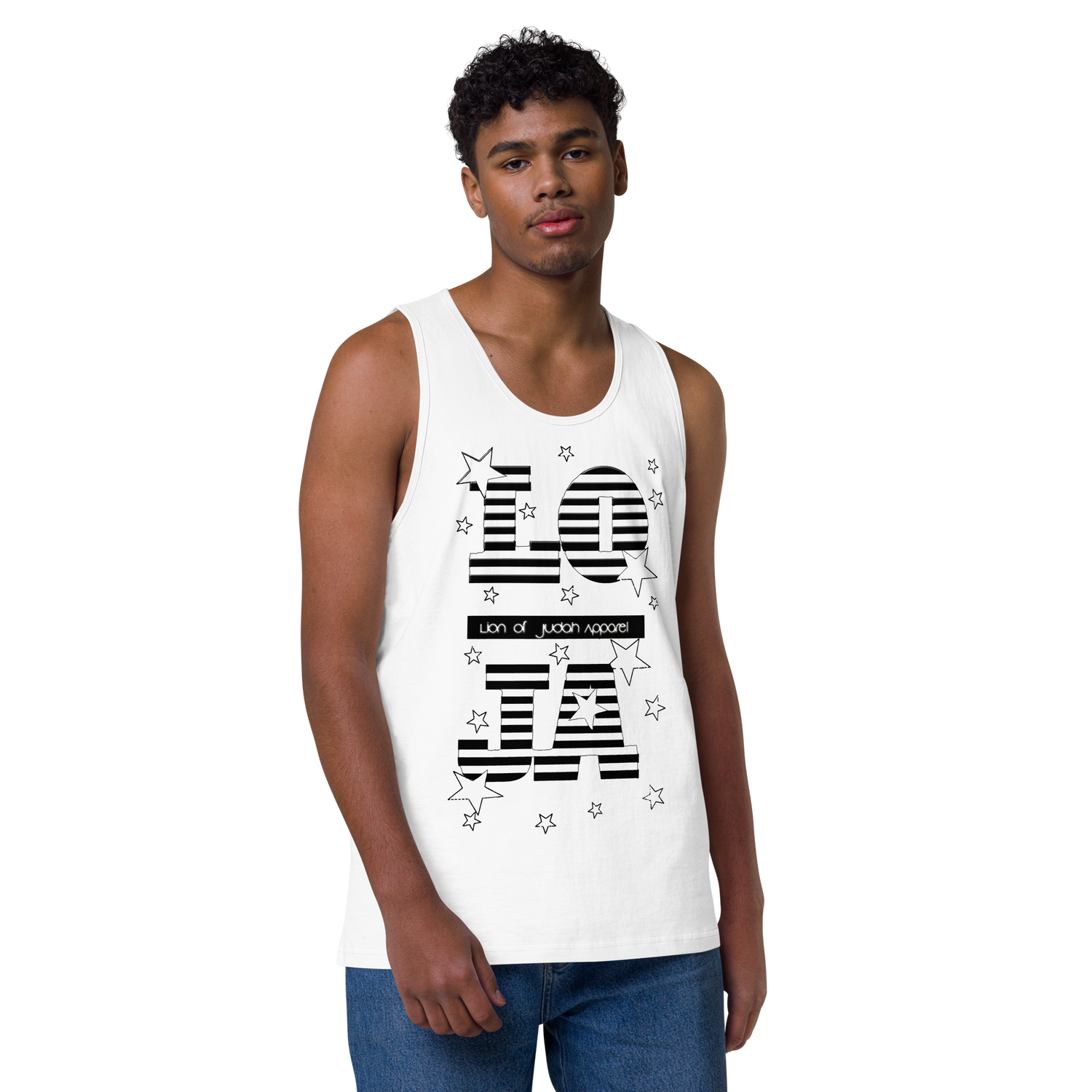 Lion Of Judah Apparel Star Design Men’s premium tank top