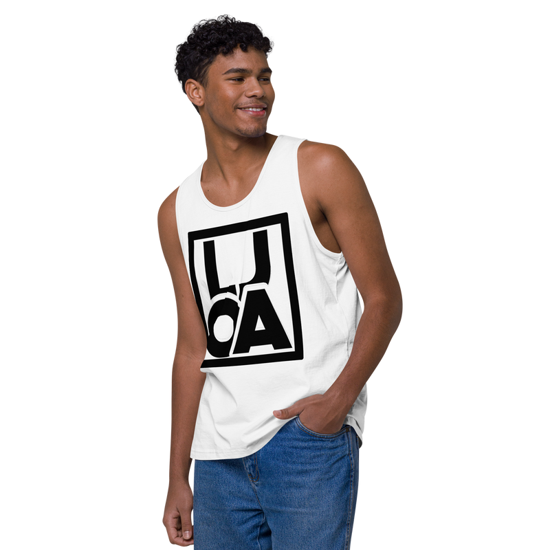 Lion Of Judah Apparel Black new logo Men’s Premium Tank Top