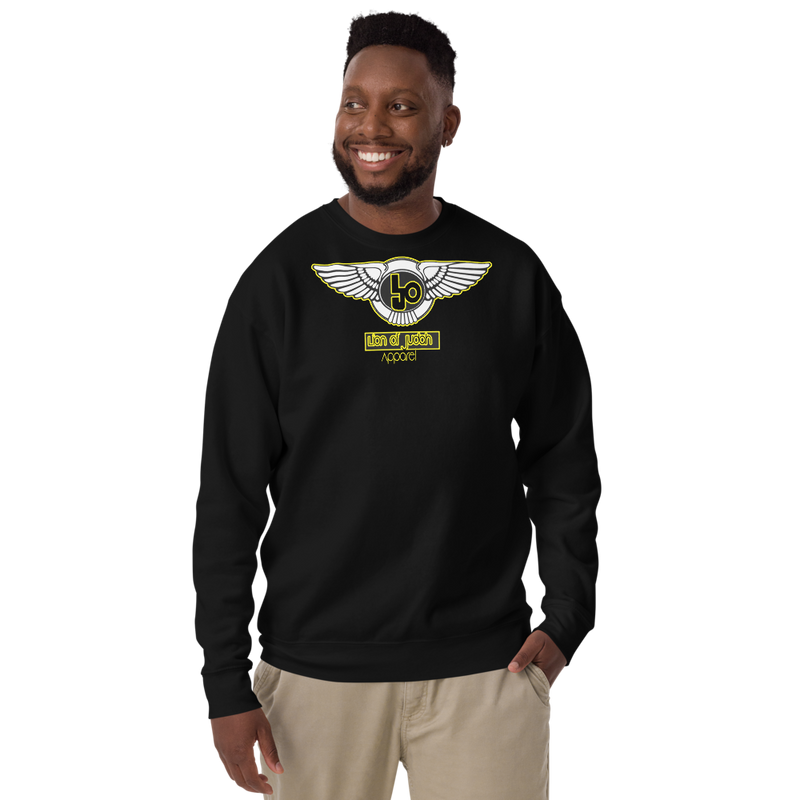 Lion Of Judah Wingz Yellow logo Unisex Fleece Pullover