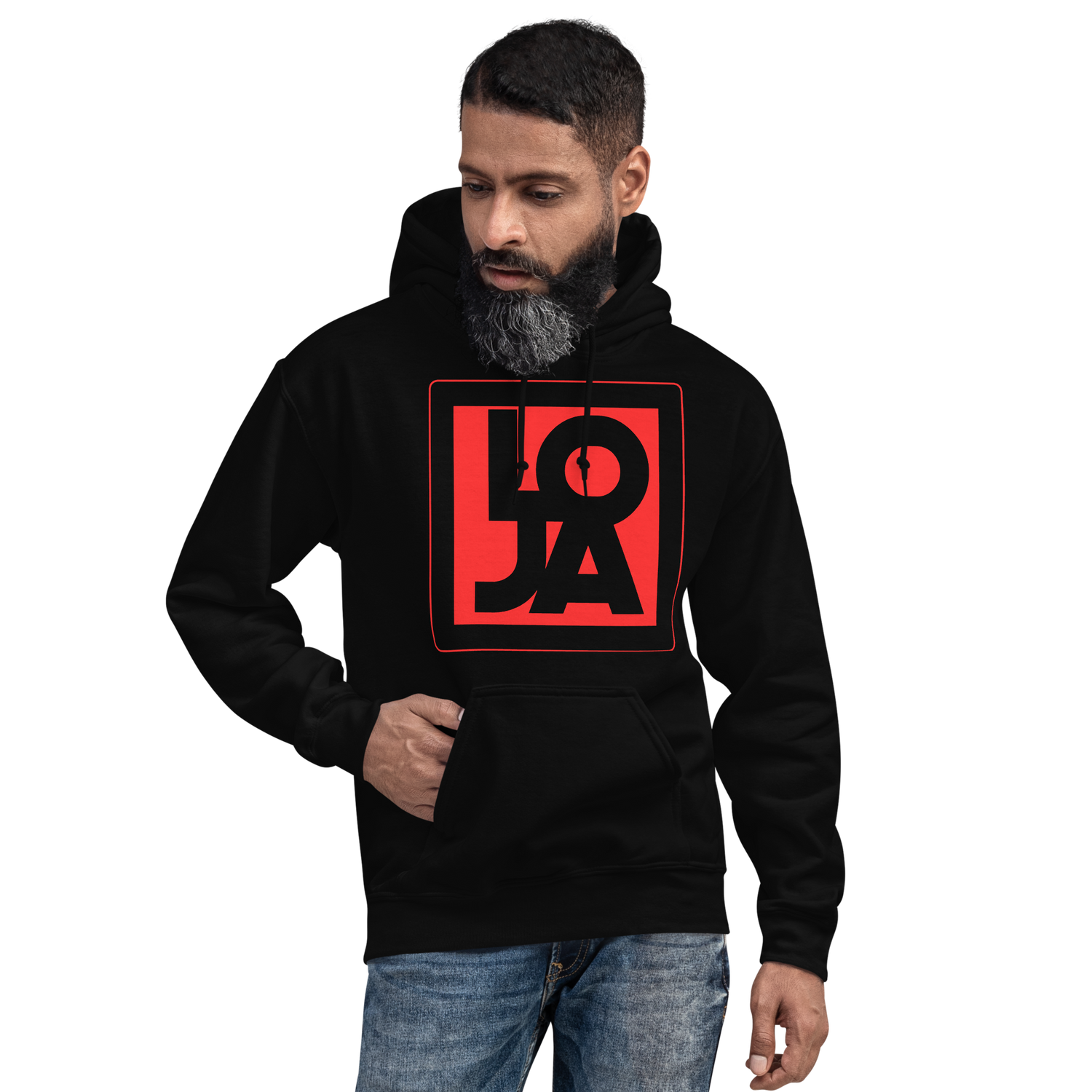 Lion Of Judah Apparel Logo Fire Engine Red Unisex Hoodie