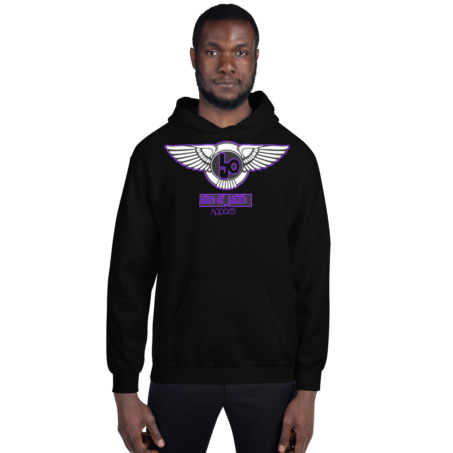 Lion Of Judah Wingz Purple logo Unisex Hoodie