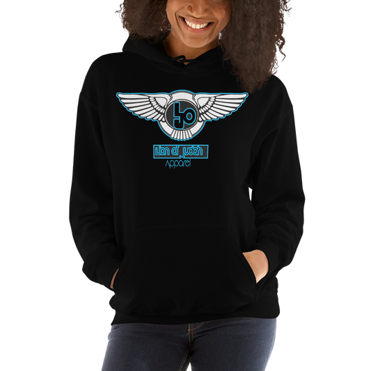 Lion Of Judah Baby Blue logo Unisex Hoodie
