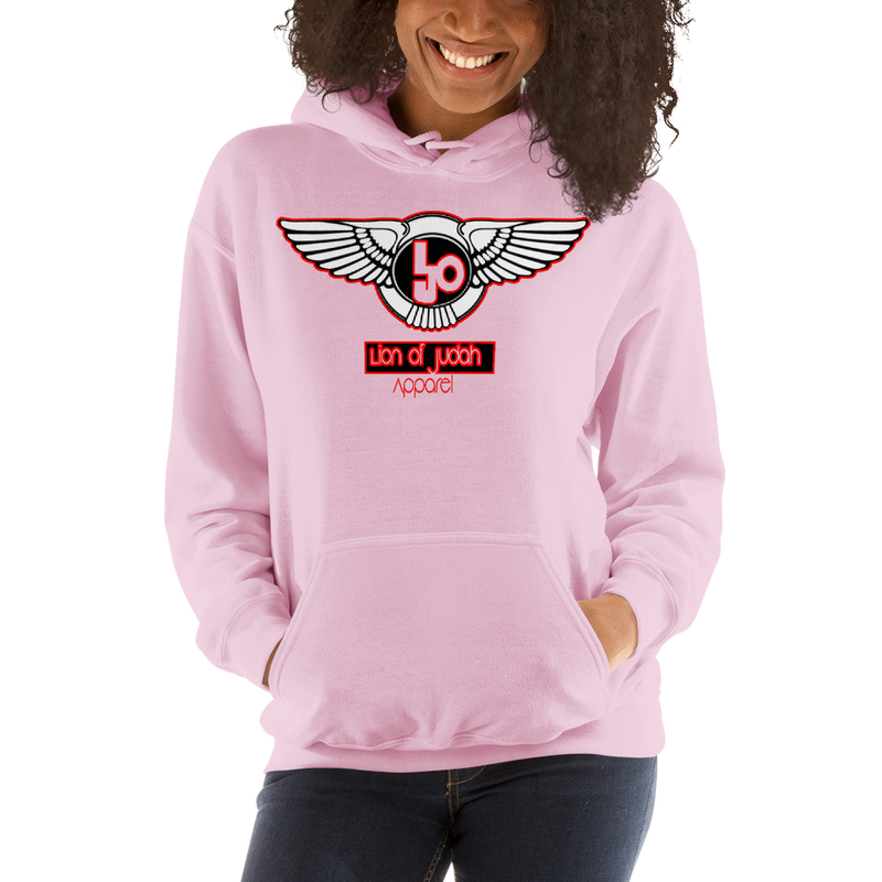 Lion Of Judah Blood Red logo Unisex Hoodie