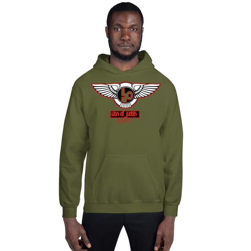 Lion Of Judah Blood Red logo Unisex Hoodie