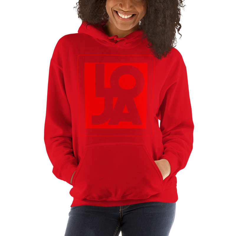 Lion Of Judah Apparel Logo Fire Engine Red Unisex Hoodie