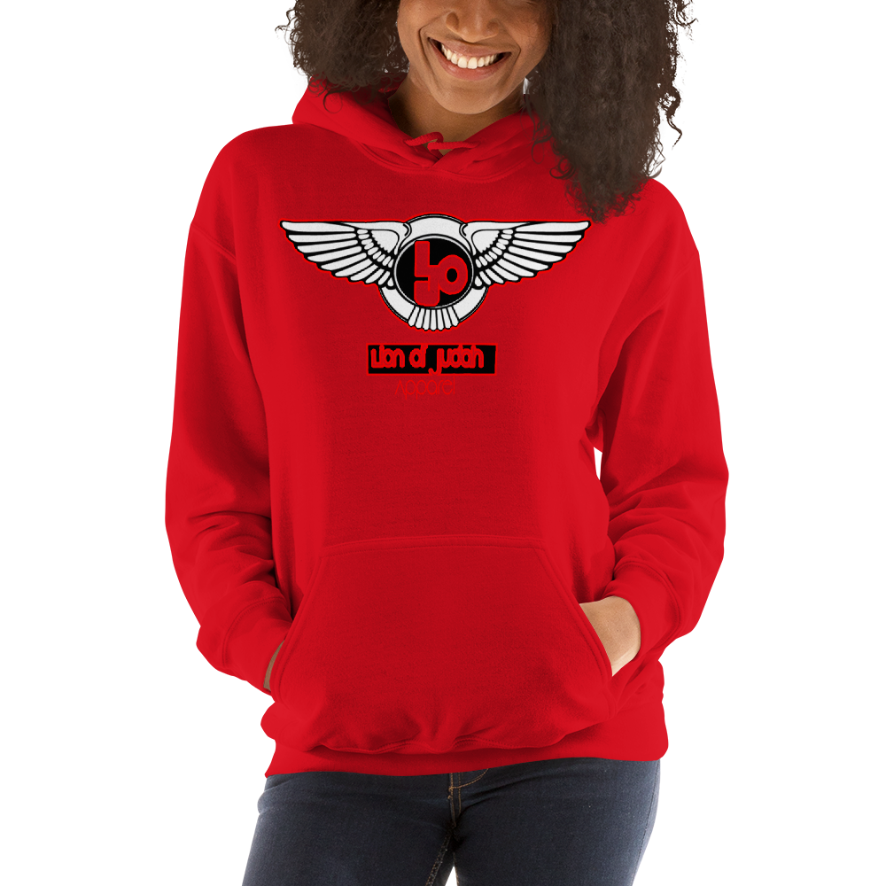Lion Of Judah Blood Red logo Unisex Hoodie
