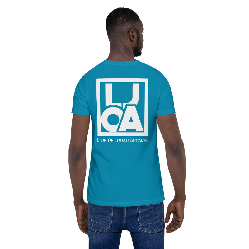 Lion Of Judah Apparel White new logo Unisex t-shirt