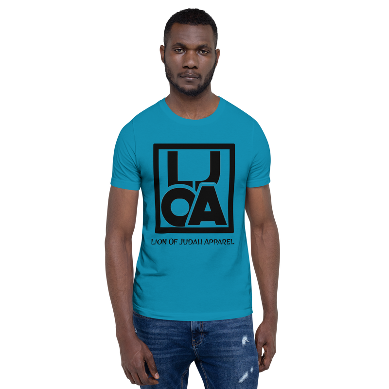 Lion Of Judah Apparel black new logo Unisex t-shirt