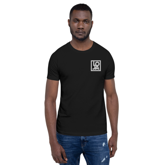 Loja White logo Unisex t-shirt