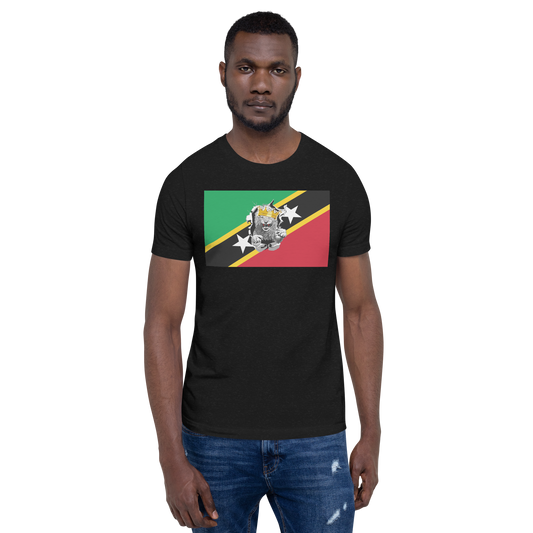 West Indian Lion of Judah St. Kitts And Nevis Flag Unisex t-shirt