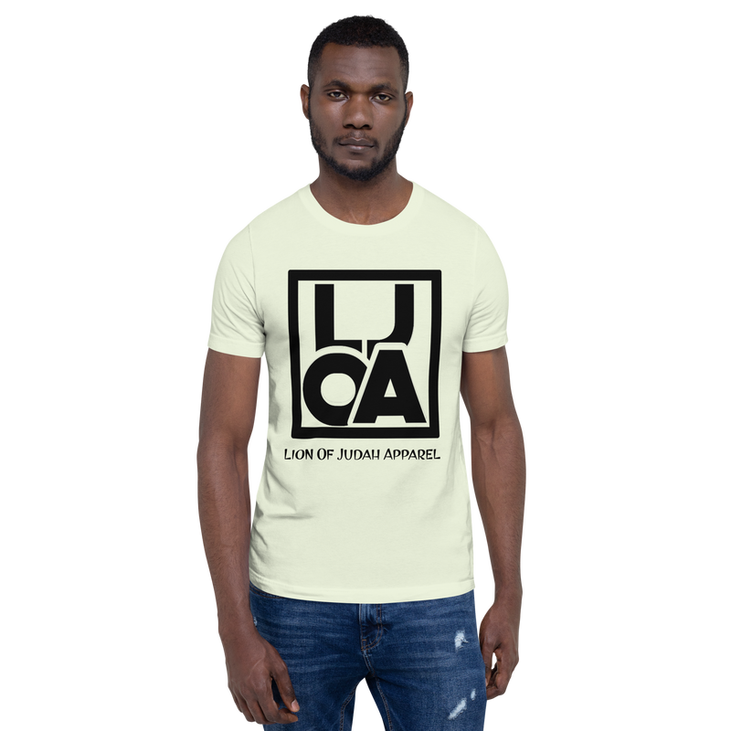 Lion Of Judah Apparel black new logo Unisex t-shirt