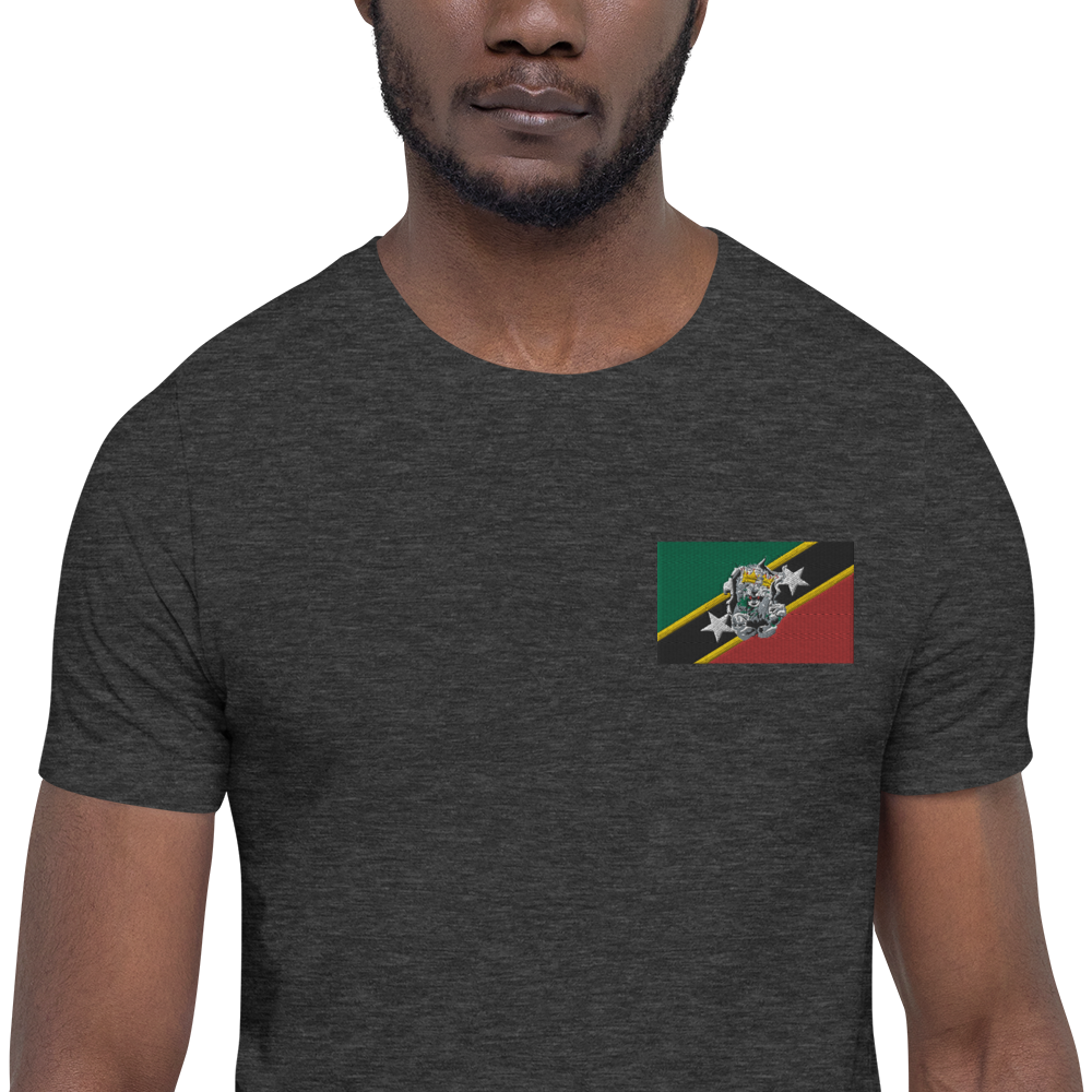 West Indian Lion of Judah St. Kitts And Nevis Flag Unisex t-shirt