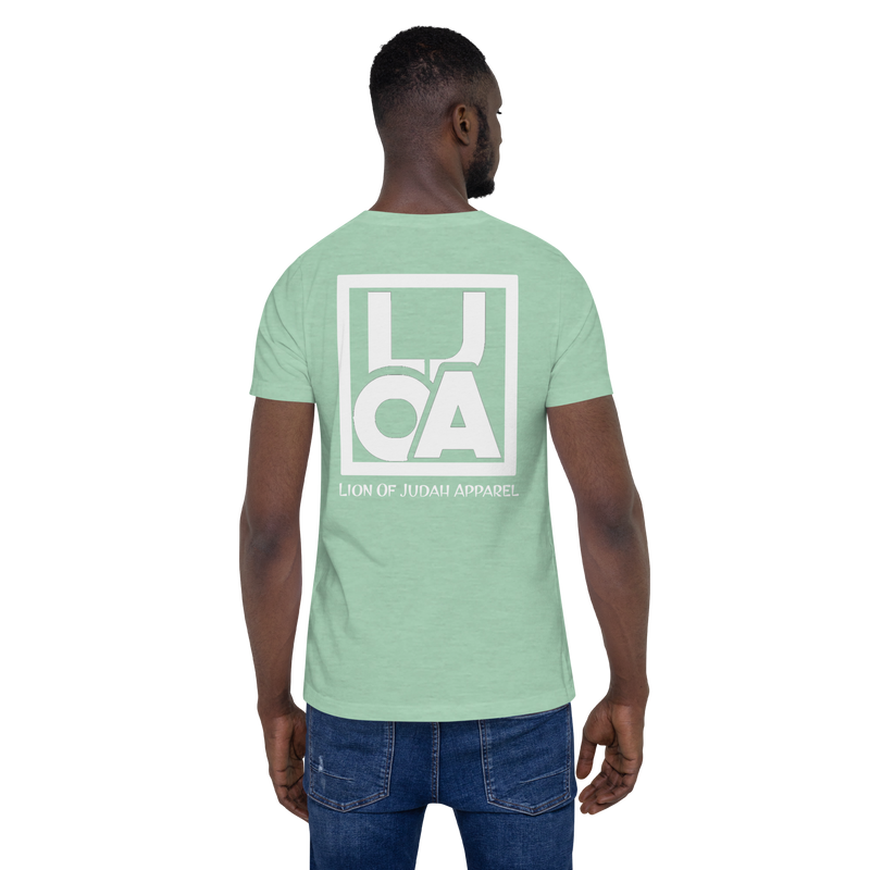 Lion Of Judah Apparel White new logo Unisex t-shirt