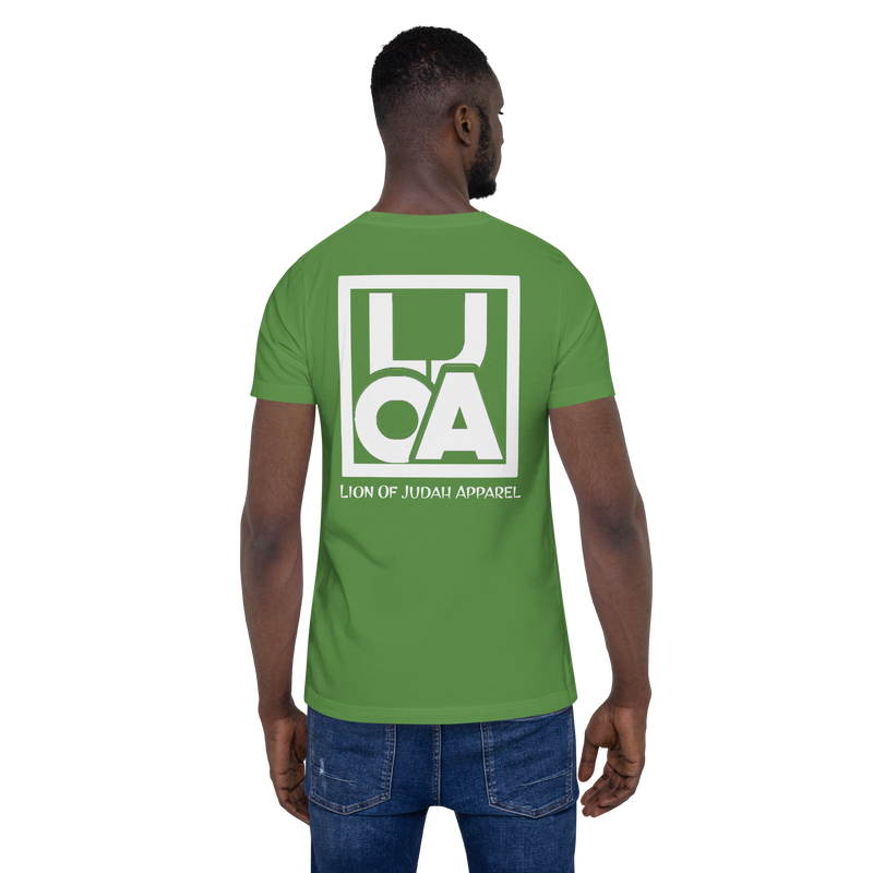 Lion Of Judah Apparel White new logo Unisex t-shirt