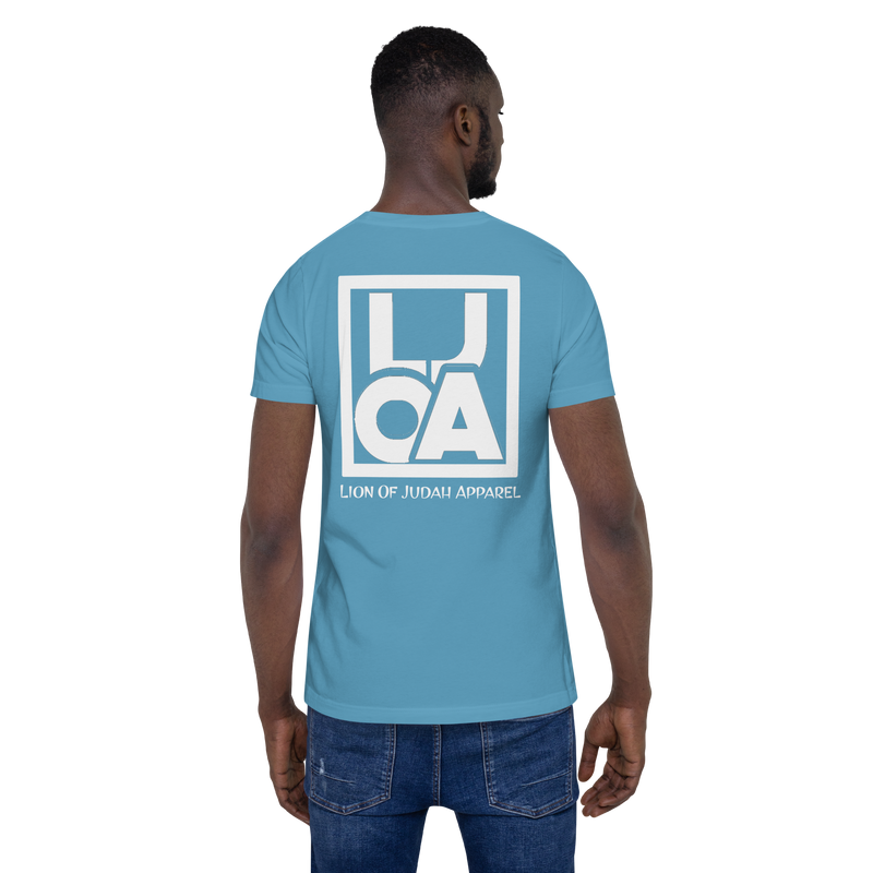 Lion Of Judah Apparel White new logo Unisex t-shirt