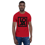 LOJA Black Logo Short-Sleeve Unisex T-Shirt