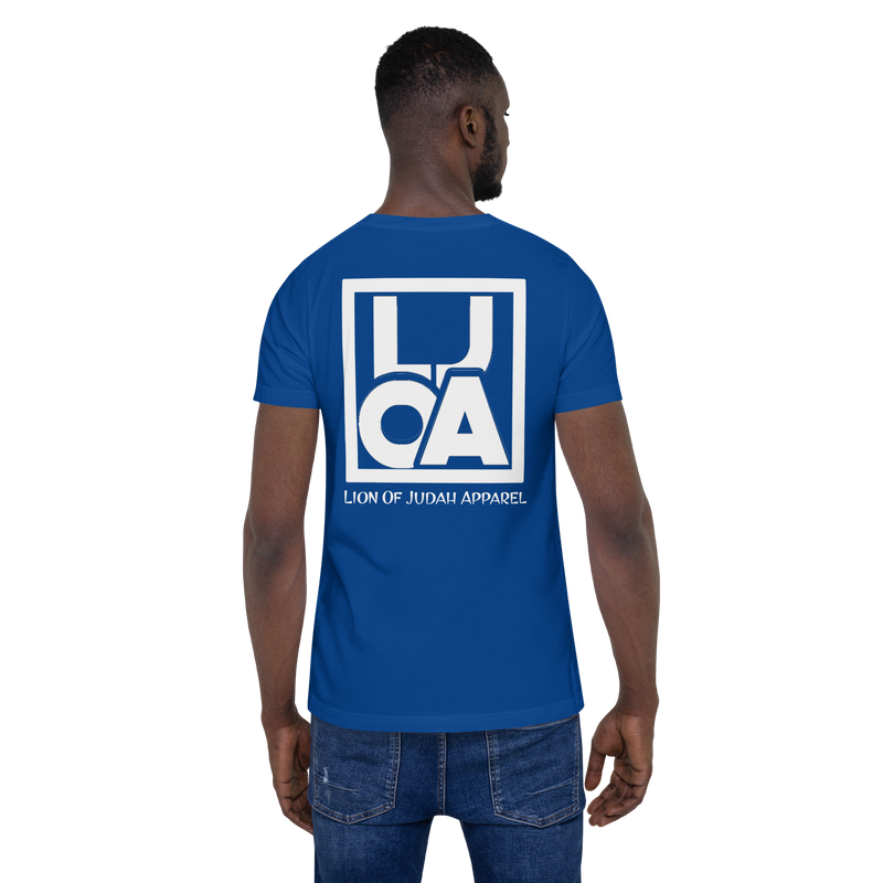 Lion Of Judah Apparel White new logo Unisex t-shirt