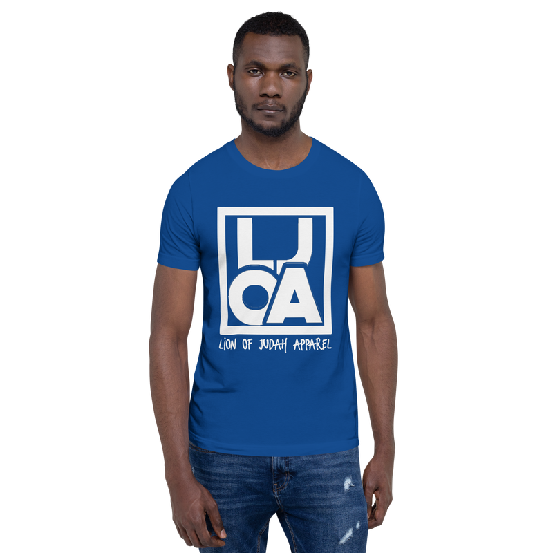 Lion Of Judah Apparel White new logo Unisex t-shirt