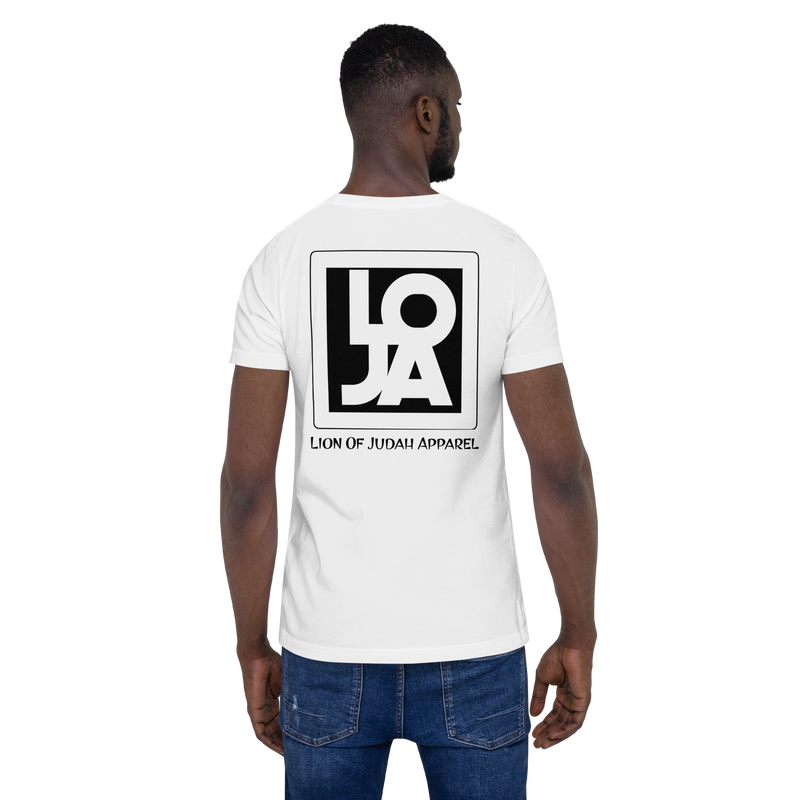 Loja White logo Unisex t-shirt