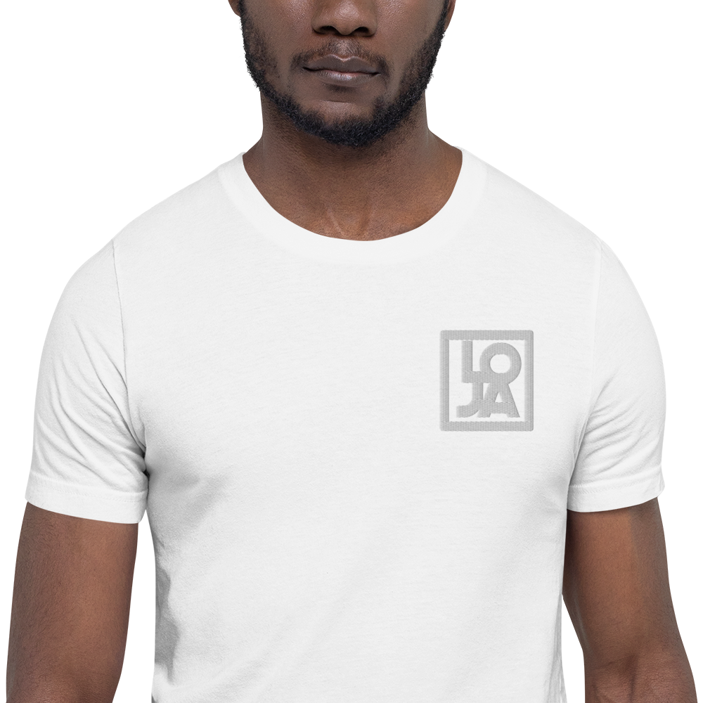 Loja White logo Unisex t-shirt