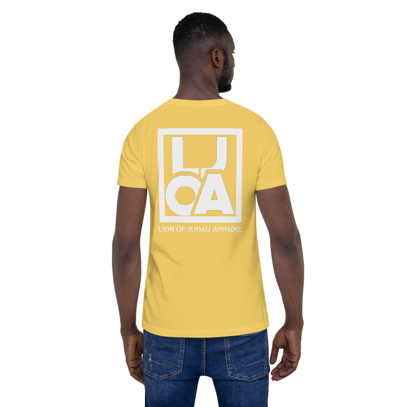 Lion Of Judah Apparel White new logo Unisex t-shirt