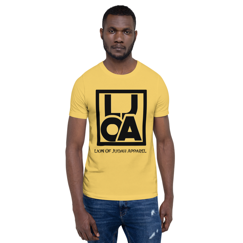 Lion Of Judah Apparel black new logo Unisex t-shirt