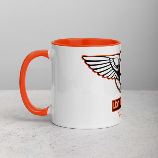 Lion Of Judah Orange Logo Mug with Color Inside