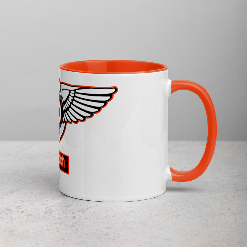 Lion Of Judah Orange Logo Mug with Color Inside