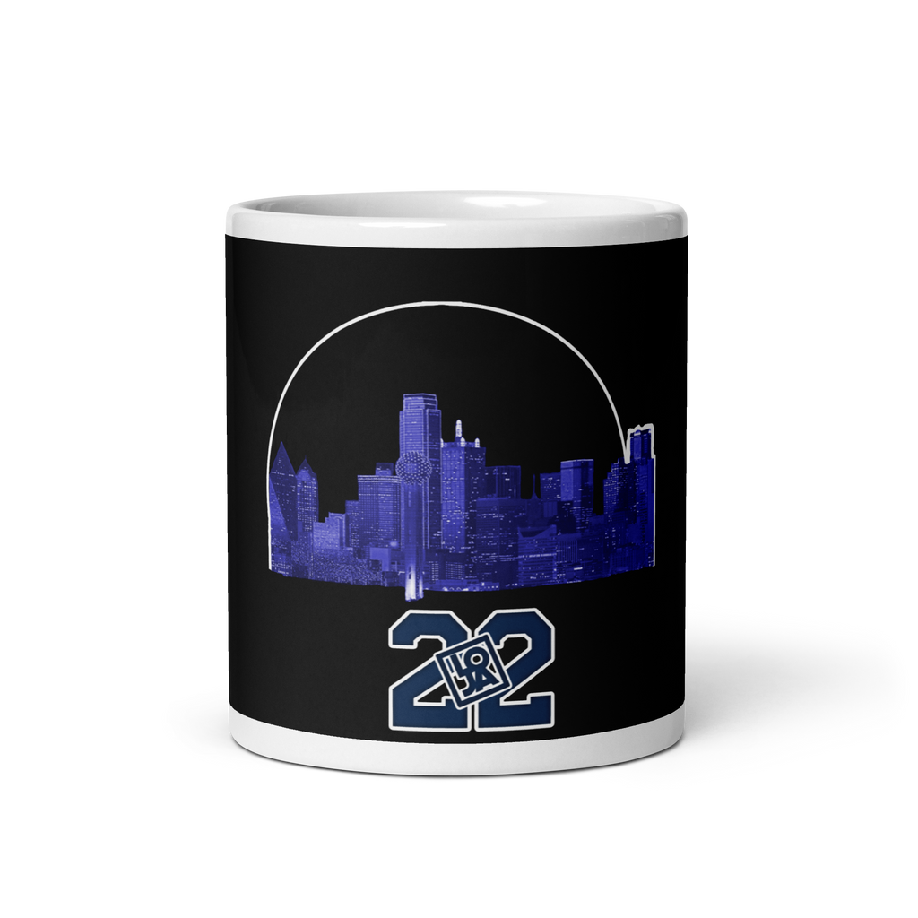 Dallas Skyline White glossy mug