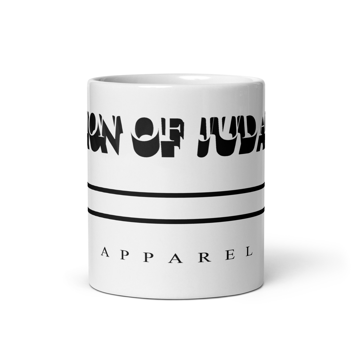 Lion Of Judah Brand White glossy mug