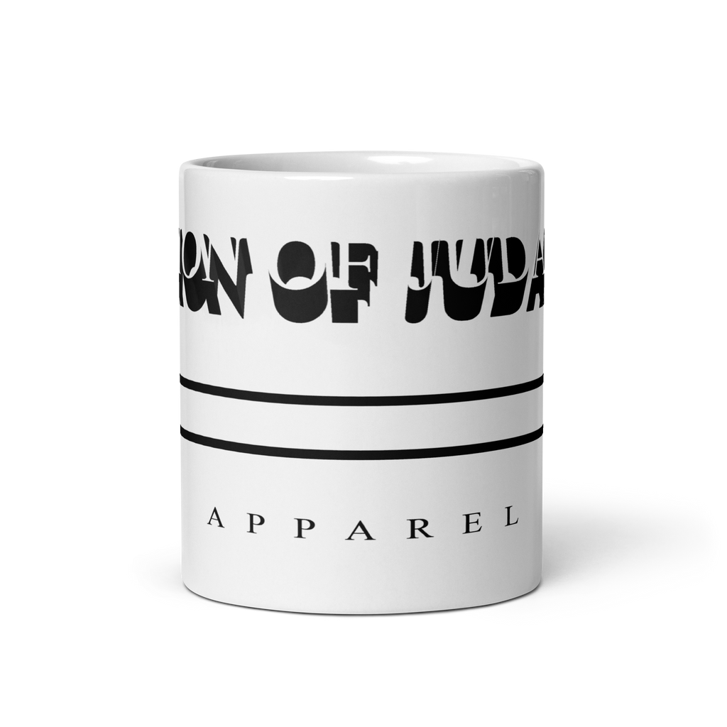 Lion Of Judah Brand White glossy mug