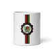 Lion of Judah God White glossy mug