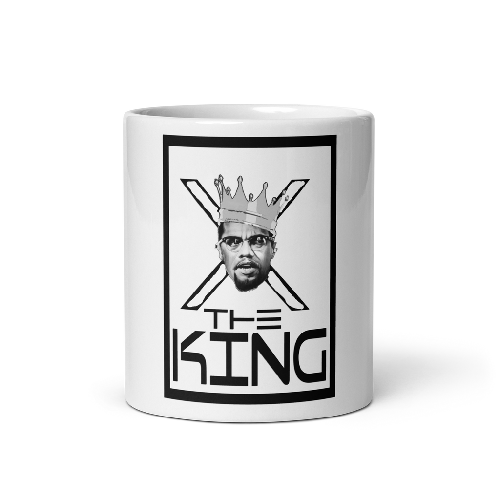 X The King White glossy mug