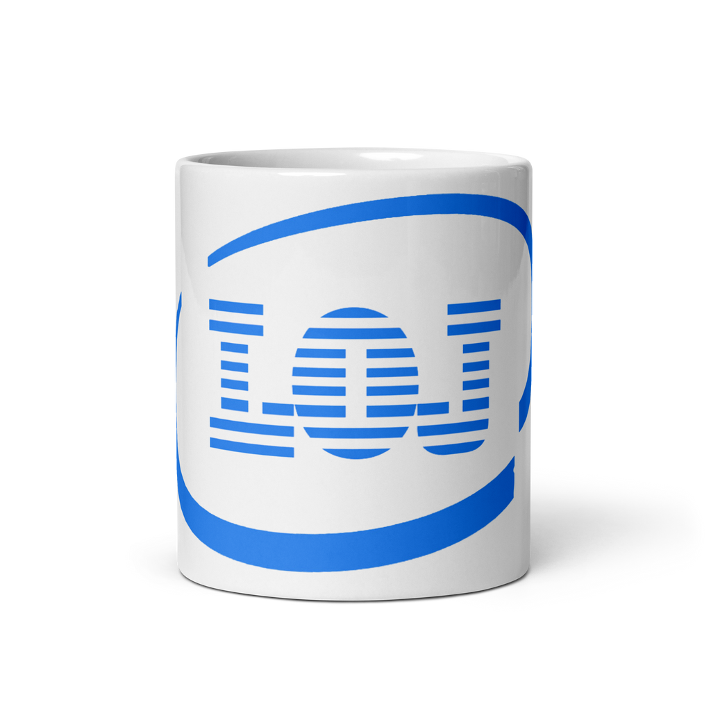 (L.O.J) Lion Of Judah Spinoff of IBM White glossy mug