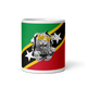 West Indian Lion of Judah White glossy mug