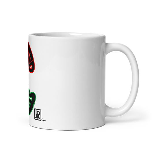 Melanated Goddess White glossy mug